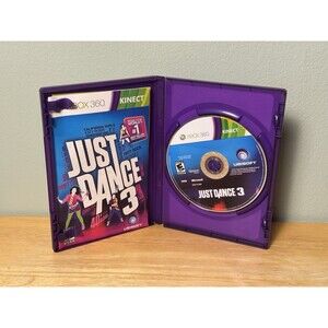 Just Dance 3 Xbox 360 Kinect Game Original Case Manual
